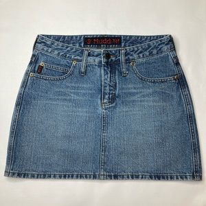 y2k denim mini skirt by MUDD!